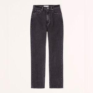 Abercrombie — Curve Love Ultra High Rise Ankle Straight Jean